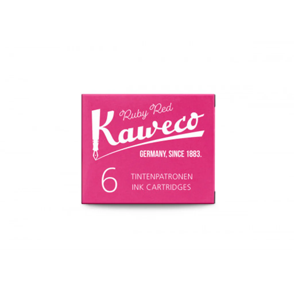 Kaweco Ink Cartridges Ruby Red 6-Pack